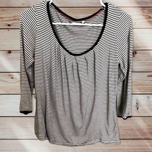 Boden Striped 3/4 Sleeve Size 8